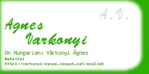 agnes varkonyi business card